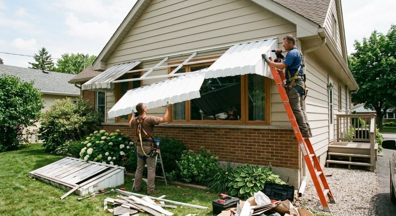 Aluminum Awning Installation in Napa, CA