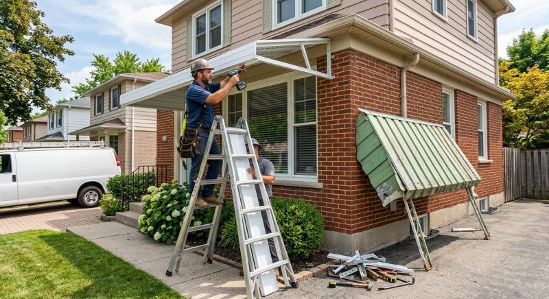 Aluminum Awning Replacement in Fayetteville, NC