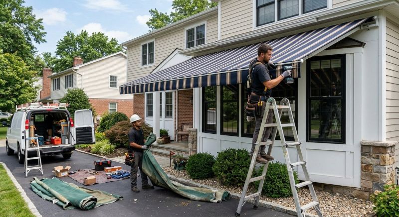 Cloth Awning Replacement in Marin County, CA