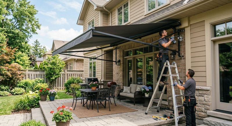 Custom Awning Installation in Marin County, CA