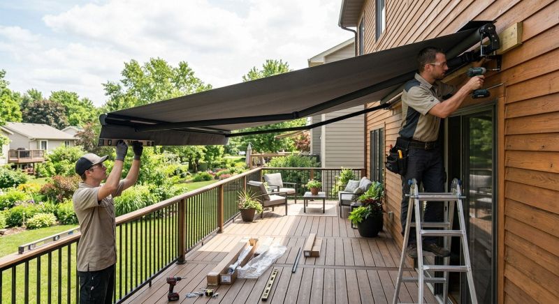 Deck Awning Installation in Santa Rosa, CA