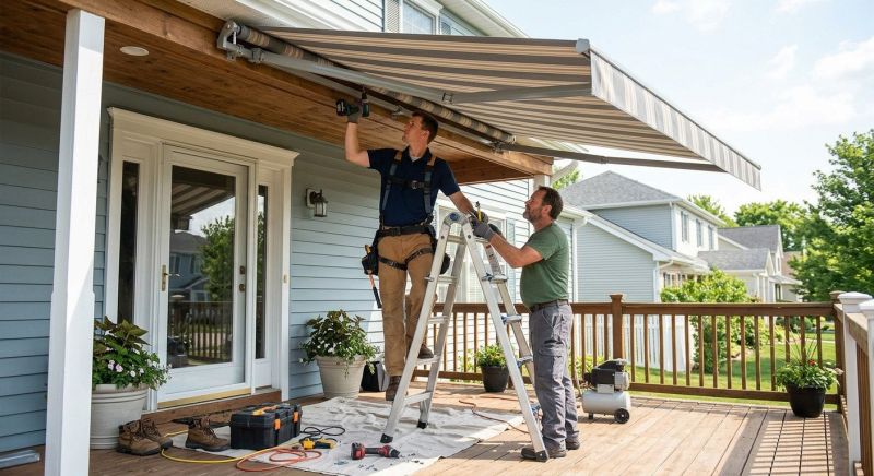 Porch Awning Installation in Sonoma County, CA