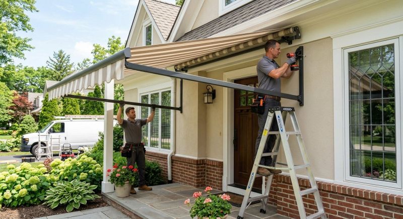 Porch Awning Installation in Napa, CA