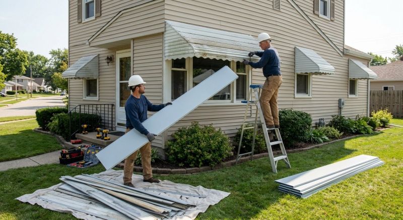Aluminum Awning Installation in Santa Rosa, CA