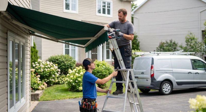 Canvas Awning Installation in Santa Rosa, CA