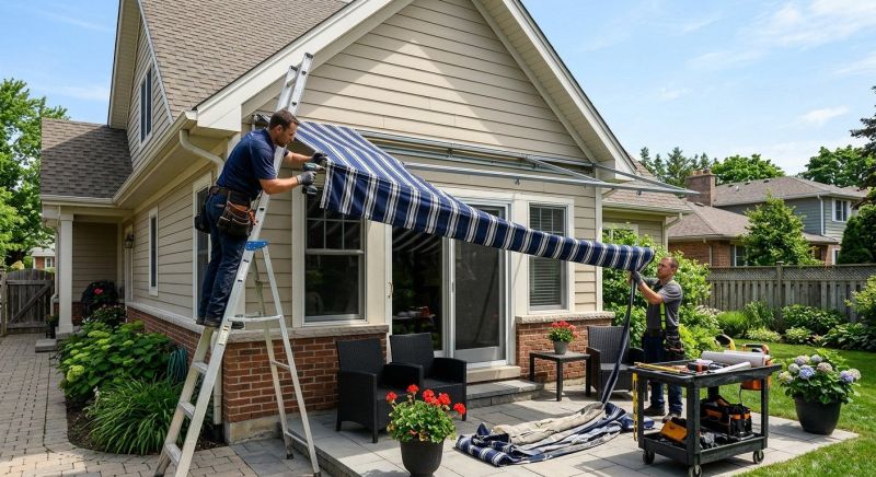 Cloth Awning Replacement in Marin County, CA