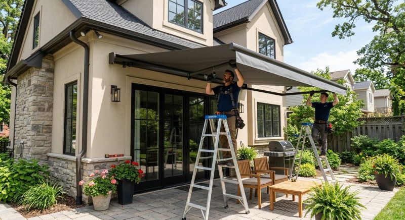 Custom Awning Installation in Marin County, CA