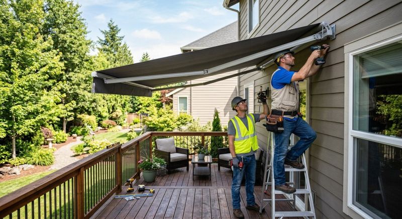 Deck Awning Installation in Marin County, CA