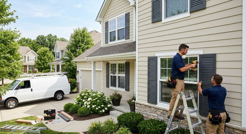 Louvered Shutters Installation in Olathe, KS
