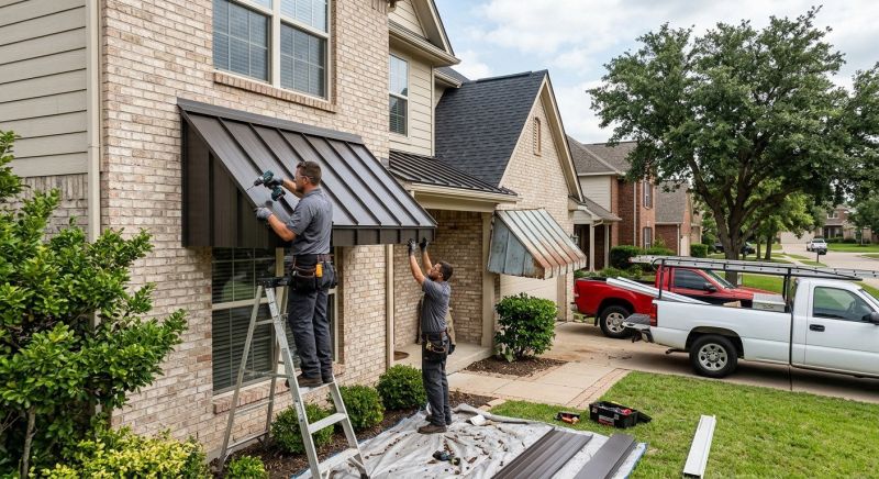 Metal Awning Installation in Marin County, CA