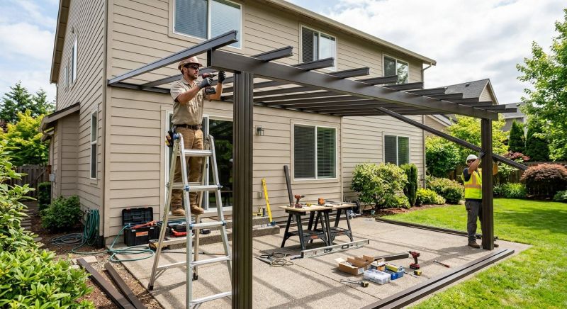 Metal Patio Cover Installation in Marin County, CA