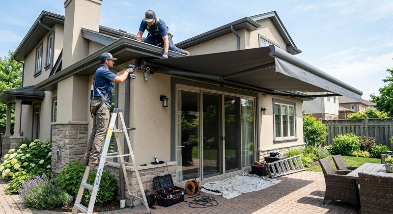 Motorized Awning Installation in Sonoma County, CA